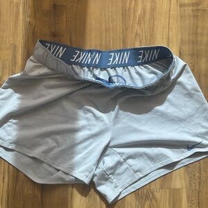 Nike Women's Light Gray Athletic Shorts